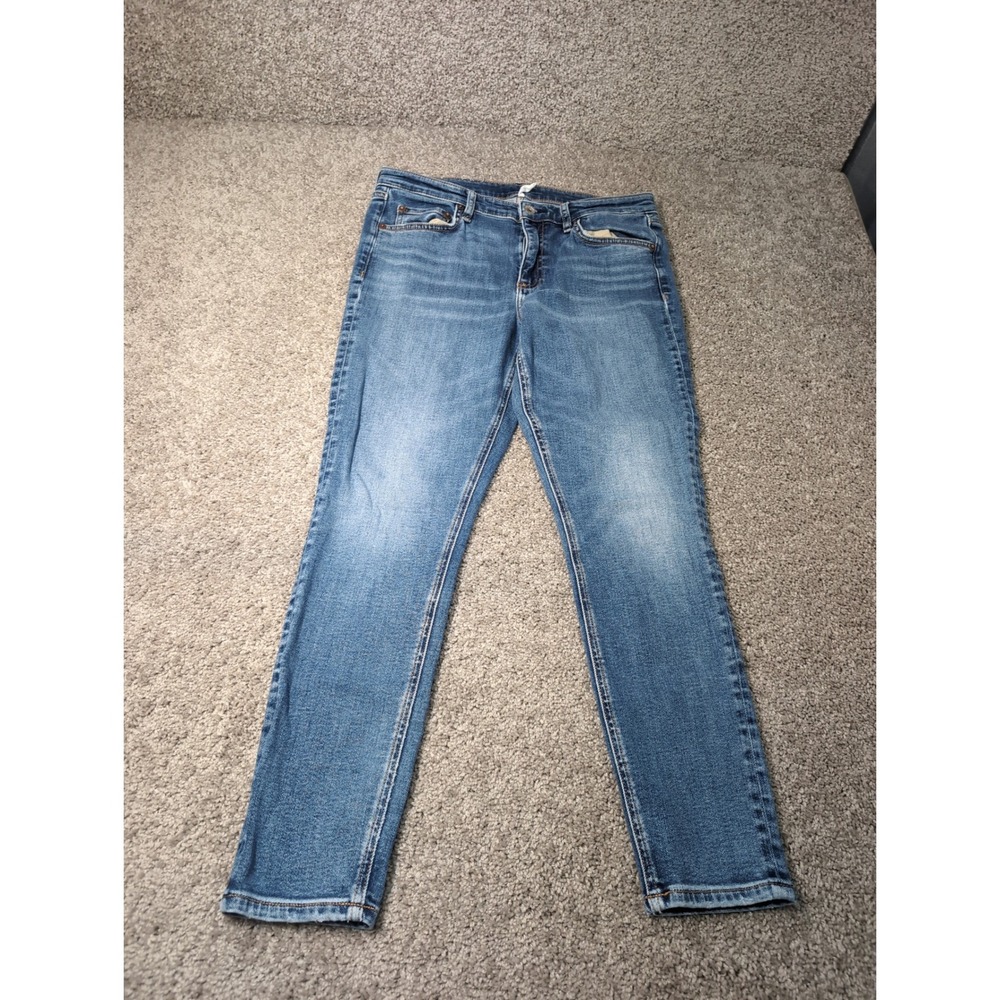 Rag & Bone Cate Mid-Rise Ankle Skinny Jeans Clover Blue Size 30 WDD22S2651CLCO